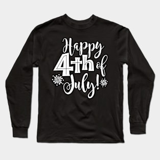 America Happy 4th of July American Patriotic USA Long Sleeve T-Shirt